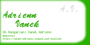 adrienn vanek business card